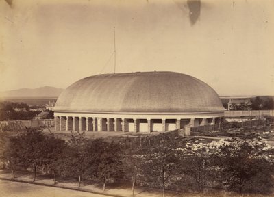 Tallerken 50. Det store mormonske tabernakel, 1869 (foto) af Andrew Joseph Russell