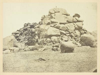 Skull Rock, (granit) Sherman Station, Laramie-bjergene af Andrew Joseph Russell