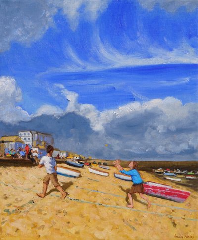 Fanger bolden,St Ives,2016, af Andrew Macara