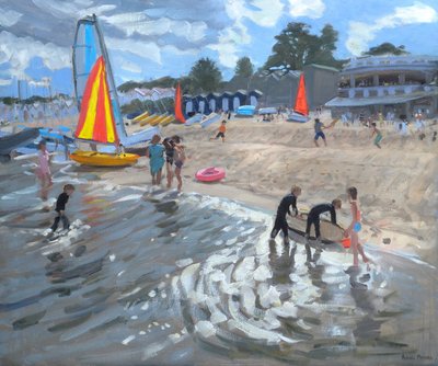 Sejlbåde, 2009 (olie på lærred) af Andrew Macara