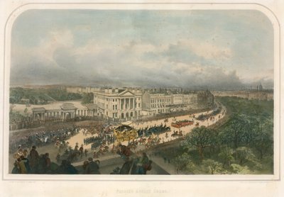 Parade forbi Apsley House, Hyde Park Corner, Piccadilly, London af Andrew Maclure