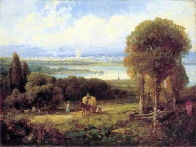 Washington in the Distance (olie på lærred) af Andrew Melrose