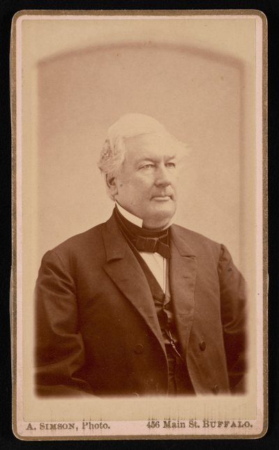 Portræt af Millard Fillmore 1800-1874, før 1874. af Andrew Simson
