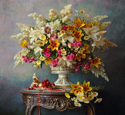 Pragtfuldt blomsterarrangement af Andrey Morozov