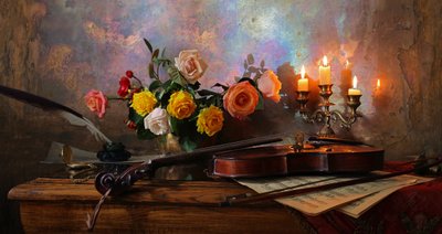 Romantisk musik – stilleben af Andrey Morozov