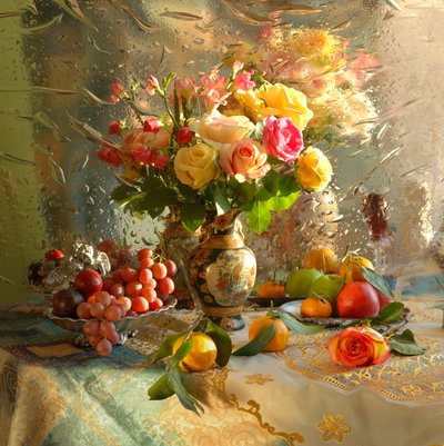 Solbeskinnet blomster- og frugthøst af Andrey Morozov