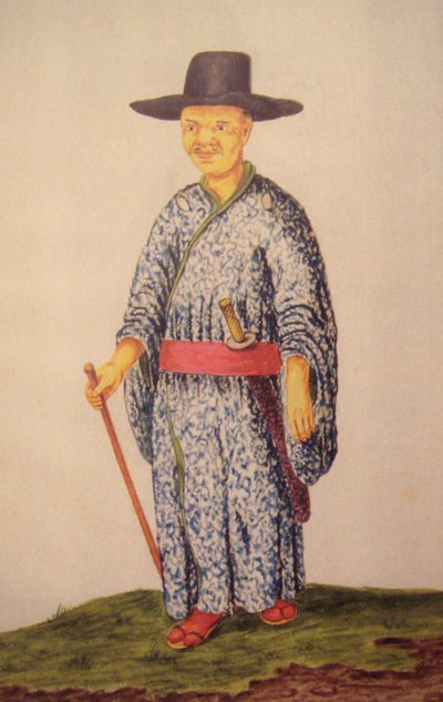 Japansk kristen i Jakarta omkring 1656 af Andries Beeckman af Andries Beeckman