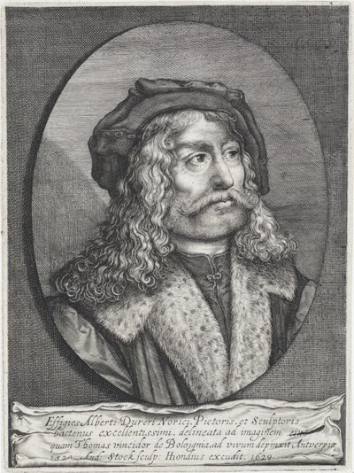 Portræt af Albrecht Dürer af Andries Jacobsz. Stock