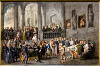 Hjælper de syge, omkring 1640 (olie på lærred) af Andries van & Wael Cornelis de (1592 1667) Eertvelt