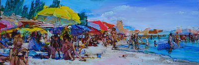 Livlig sommerstrand af Andrii Kutsachenko
