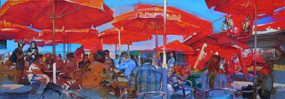 Red Umbrellas Café af Andrii Kutsachenko