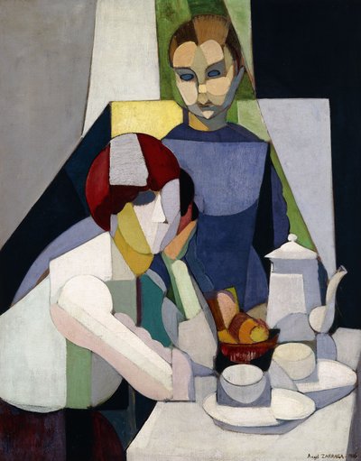 Teatime for to piger af Ángel Zárraga