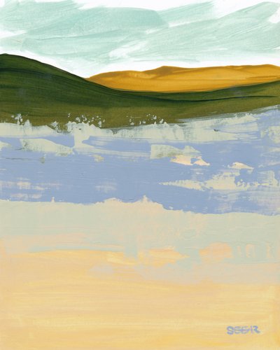 Abstrakt: Golden Hills Horizon af Angela Seear