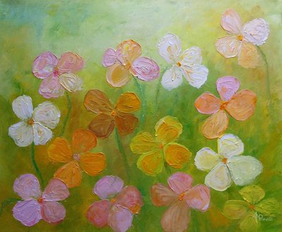 Farverige forårsblomster af Angeles M. Pomata