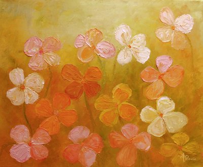 Farvestrålende blomster af Angeles M. Pomata
