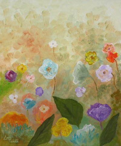 Et eventyrligt blomsterfelt af Angeles M. Pomata