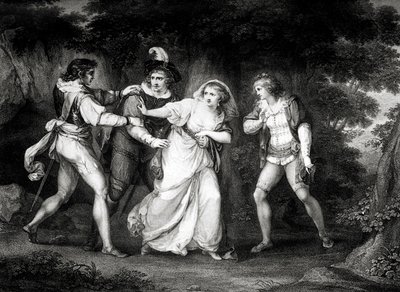 William Shakespeares skuespil af Angelica (after) Kauffman