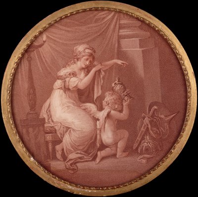 Amors liv (gravering) af Angelica (after) Kauffmann