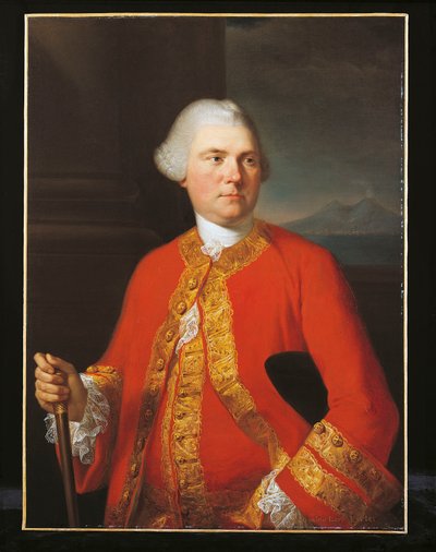 Portræt af Brownlow, 9. jarl af Exeter af Angelica Kauffman
