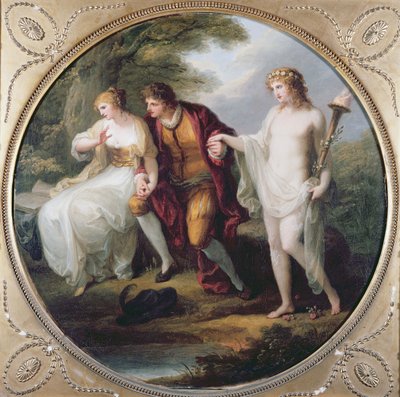 Abelard præsenterer Hymen for Heloise af Angelica Kauffmann