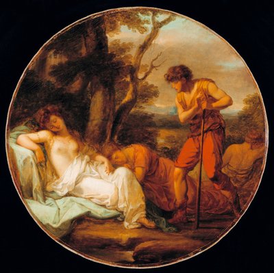 ""Cimon et Iphigenie"" (Cymon og Iphigenia) Peinture d