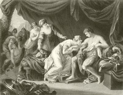 Gift suget fra prins Edwards sår af hans kone Eleanor af Angelica Kauffmann