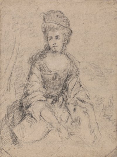 Portræt af en Dame af Angelica Kauffmann
