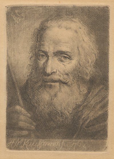 Portræt af en gammel mand af Angelica Kauffmann