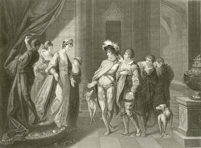 Interviewet mellem Edgar og Elfrida af Angelica Kauffmann
