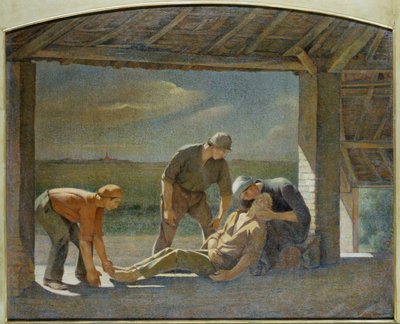 Pieta (olie på lærred) af Angelo Barabino