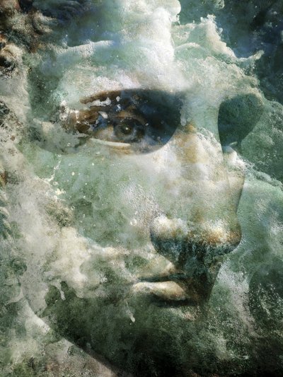 Mythisk vandansigt af Angelo Cerantola