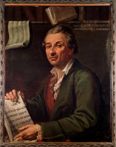 Portræt af Pierre Eugene Francois, markis af Ligniville (maleri af Angelo Crescimbeni