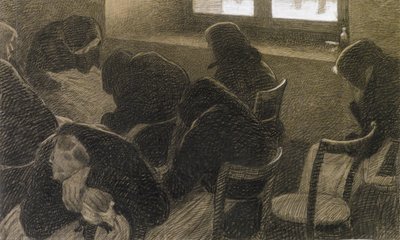 Vintersiesta, ca. 1902. af Angelo Morbelli