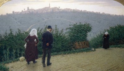 Søndag Dawn af Angelo Morbelli