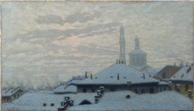 Tage under sneen Tage under sneen, 1910. af Angelo Morbelli