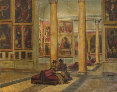 Interiør af Pinacoteca di Brera af Angelo Ripamonti