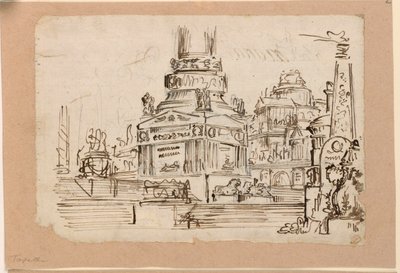 Scenedesign, piedestal af monument af Angelo Toselli