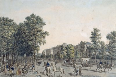 Grands Boulevards i 1804 af Angelo after Garbizza