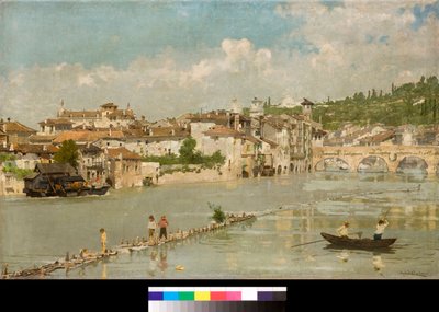 Fiskerne eller Verona Maleri af Angelo dall