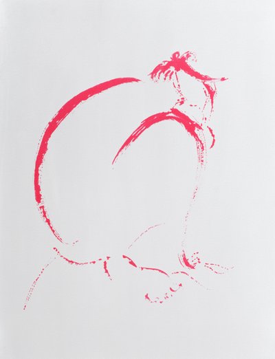 Foldet Nude Crimson, 2006 af Angie Kenber