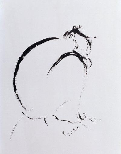 Foldet nøgen midnat, 2006 af Angie Kenber