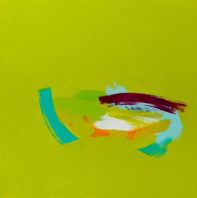 Havn: St. Ives, 2013, akryl på lærred af Angie Kenber