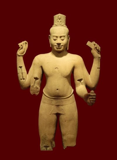 Bodhisattva Lokesvara / Khmer Art af Angkor Thom