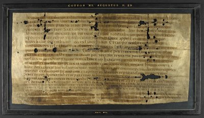 Bevilling af Hodilredus (Æthelred), slægtning til kong Sebbi af østsakserne (fl. 685-706), til Hedilburg (Æthelburg), abbedisse af Anglo Saxon Anglo Saxon