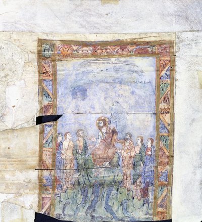 Kristi mirakel, der beroligede stormen og hans ankomst til "Gergesenernes" land. af Anglo Saxon