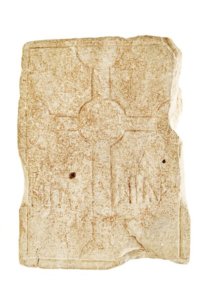 Gravmarkør, midten af 7. til midten af 8. århundrede (kalksten) af Anglo Saxon Anglo Saxon