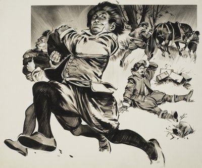 Dreng, der løber af Angus McBride