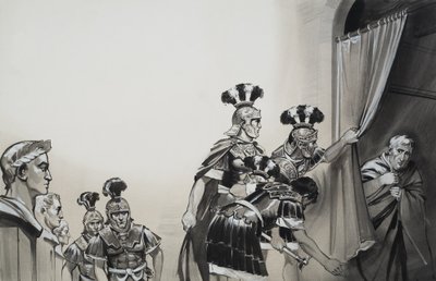 Claudius (10 f.Kr.-54 e.Kr.) (gouache på papir) af Angus McBride