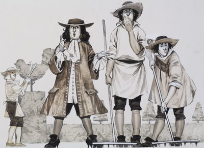 Disciplin (gouache på papir) af Angus McBride