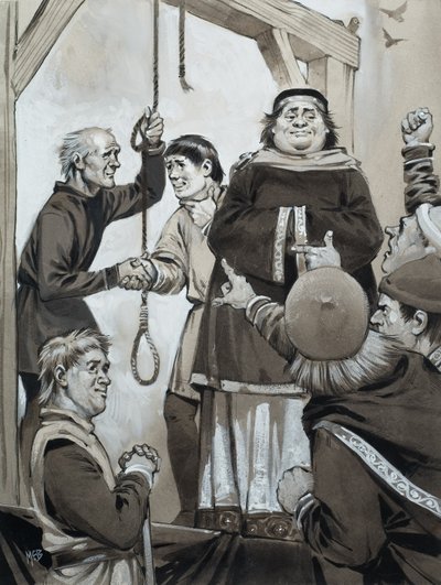 Medieval Justice (gouache på papir) af Angus McBride